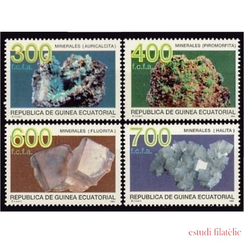 Guinea Ecuatorial 178/81 1994 Minerales MNH