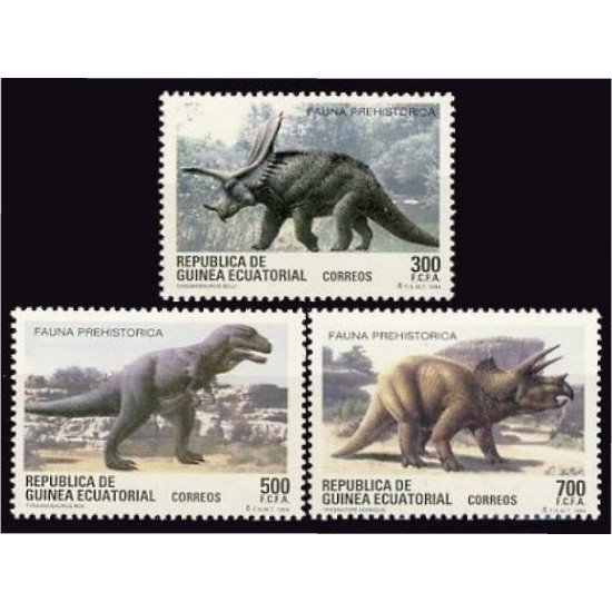 Guinea Ecuatorial 182/84 1994 Fauna Prehistórica MNH Guinea Ecuatorial 182/84 1994 Fauna Prehistórica MNH