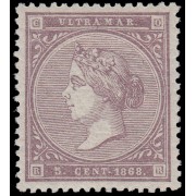 Cuba 22 1868  Isabel II MH