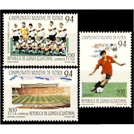 Guinea Ecuatorial 186/88 1994 Fútbol Mundial 94 MNH Guinea Ecuatorial 186/88 1994 Fútbol Mundial 94 MNH