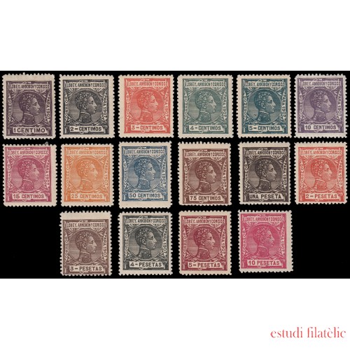 Elobey Annobón y Corisco 35/50 1907 Alfonso XIII MH