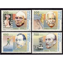 Guinea Ecuatorial 192/95 1994 Aniversarios Jean Renoir Ferdinand Marie  Antoine de Saint Walter Gropius MNH