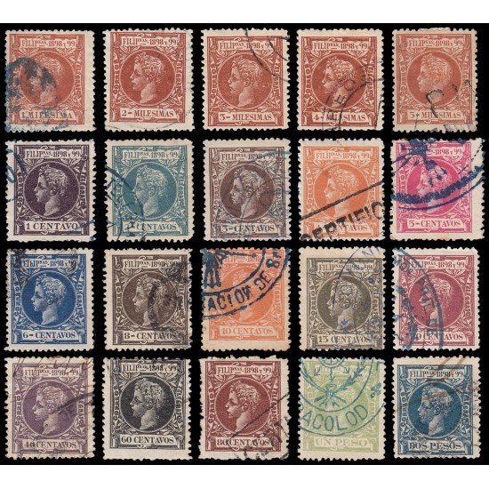 Filipinas Philippines 131/50 1898 Alfonso XIII Usados
