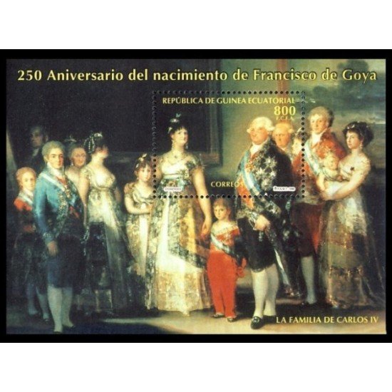 Guinea Ecuatorial 217 1996 Goya HB MNH Guinea Ecuatorial 217 1996 Goya HB MNH