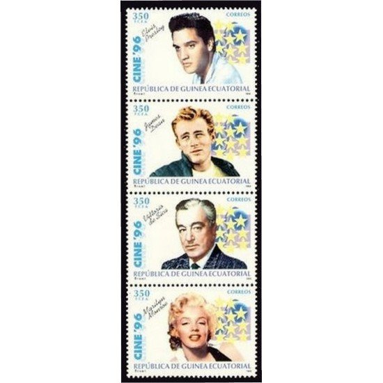 Guinea Ecuatorial 218/21 1996 Cine MNH Guinea Ecuatorial 218/21 1996 Cine MNH