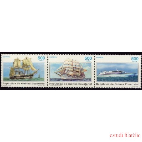 Guinea Ecuatorial 226/28 1996 Barcos Ships MNH