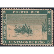 Puerto Rico 101 1893 Desembarco de Colon Columbus Barco Falso MNH