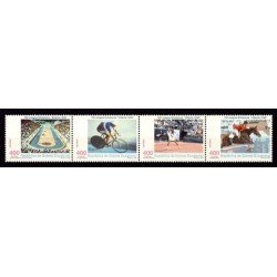 Guinea Ecuatorial 229/32 1996 Juegos Olímpicos Atlanta 96 Tenis Arrese Ciclismo Hípica MNH Guinea Ecuatorial 229/32 1996 Juegos Olímpicos Atlanta 96 Tenis Arrese Ciclismo Hípica MNH