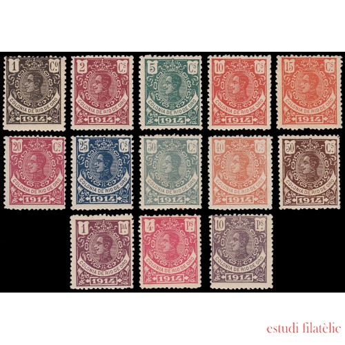 Río de Oro 78/90 1914 Alfonso XIII MNH