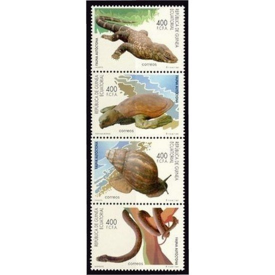Guinea Ecuatorial 244/47 1998 Fauna Autóctona MNH Guinea Ecuatorial 244/47 1998 Fauna Autóctona MNH