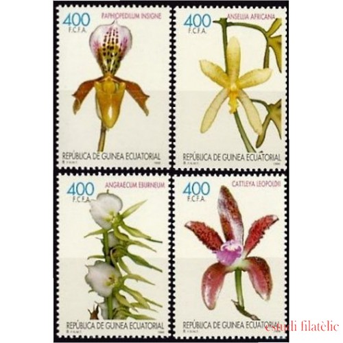 Guinea Ecuatorial 255/58 1999 Orquídeas MNH