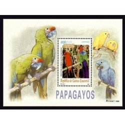 Guinea Ecuatorial 262 1999 Papagayos HB MNH Guinea Ecuatorial 262 1999 Papagayos HB MNH