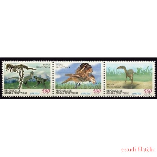 Guinea Ecuatorial 284/86 2002 Fauna prehistórica MNH