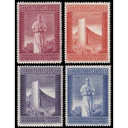Vaticano 257/60 1958 Exposición de Bruselas Papa Pío XII MNH Vaticano 257/60 1958 Exposición de Bruselas Papa Pío XII MNH