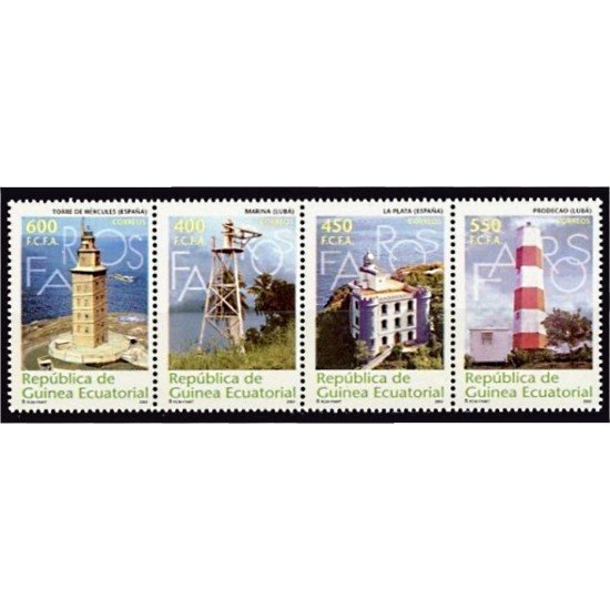 Guinea Ecuatorial 318/21 2004 Faros MNH
