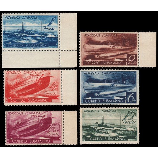 España Spain 775/80 1938 Correo Submarino MNH España Spain 775/80 1938 Correo Submarino MNH