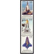 Guinea Ecuatorial 333/35 2004 Homenaje a la tripulación del Columbia STs-107 MNH