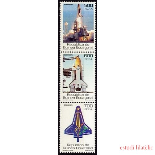 Guinea Ecuatorial 333/35 2004 Homenaje a la tripulación del Columbia STs-107 MNH
