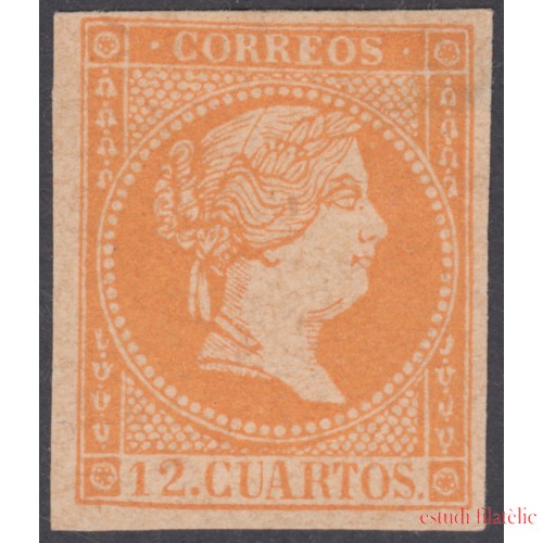 España Spain NE 1 1856  No Emitido No Expendido Isabel II MH 