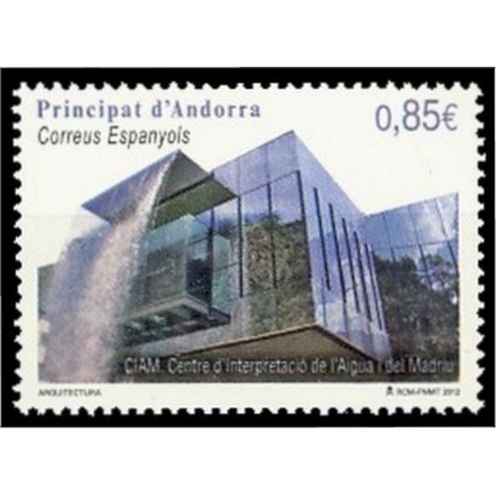 Andorra Española 394 2012 Arquitectura Centro de interpretación del agua Madriu MNH Andorra Española 394 2012 Arquitectura Centro de interpretación del agua Madriu MNH