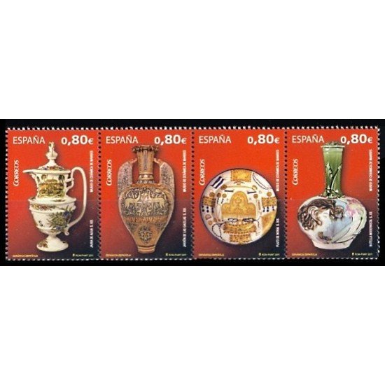 España Spain 4660/63 2011 Cerámica Manises Arte MNH España Spain 4660/63 2011 Cerámica Manises Arte MNH