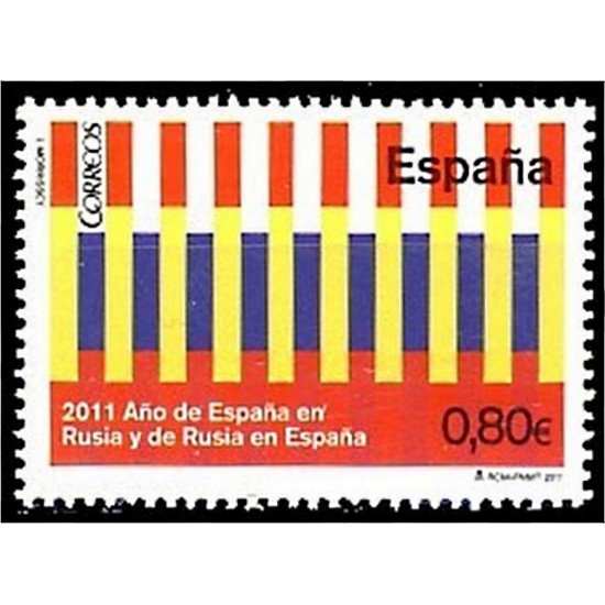 España Spain 4680 2011 Rusia - España Colores banderas MNH España Spain 4680 2011 Rusia - España Colores banderas MNH