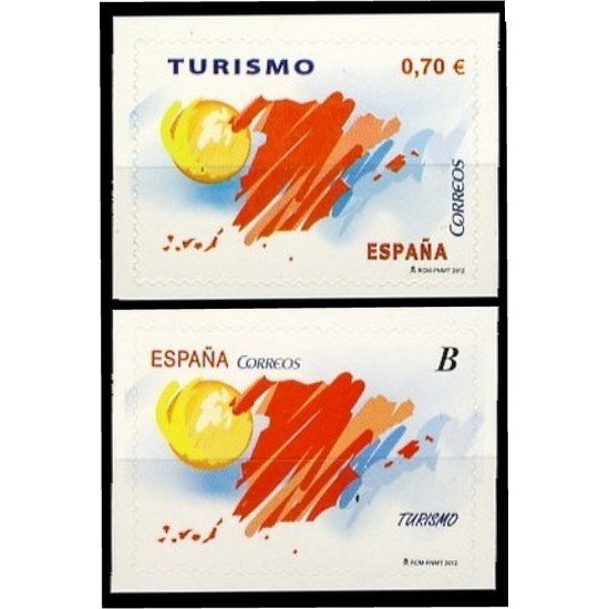 España Spain 4689/90 2012 Turismo Español Mapa MNH Tarifa B España Spain 4689/90 2012 Turismo Español Mapa MNH Tarifa B