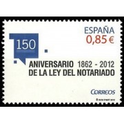 España Spain 4724 2012 150º Aniversario de la Ley del Notariado Logo MNH