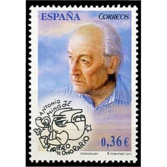 España Spain 4726 2012 Antonio Mingote Dibujante MNH España Spain 4726 2012 Antonio Mingote Dibujante MNH
