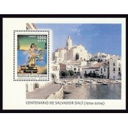 Guinea Ecuatorial 356 2005 Centenario del Nacimiento de Salvador Dalí  HB