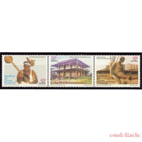 Guinea Ecuatorial 357/59 2005 Artistas y Escritores por la Paz MNH