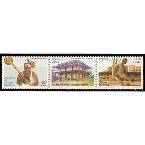 Guinea Ecuatorial 357/59 2005 Artistas y Escritores por la Paz MNH