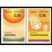 España Spain 4734/35 2012 Ciencia Geología Palenteología MNH 