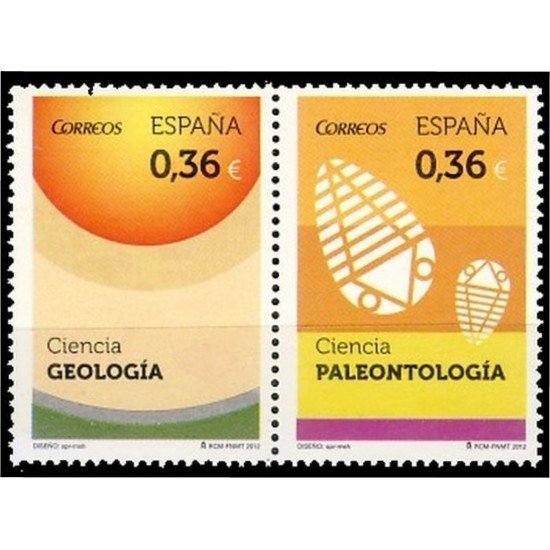 España Spain 4734/35 2012 Ciencia Geología Palenteología MNH