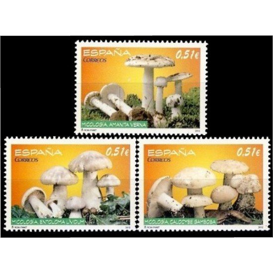 España Spain 4740/42 2012 Micología Naturaleza Flora Setas MNH