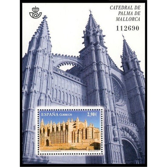 España Spain 4743 2012 Catedral de Palme de Mallorca Fachada Religión Arquitectura MNH España Spain 4743 2012 Catedral de Palme de Mallorca Fachada Religión Arquitectura MNH