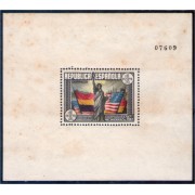 España Spain 764 1938 Hojita Constitución EEUU MNH Sombras España Spain 764 1938 Hojita Constitución EEUU MNH Sombras