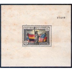 España Spain 764 1938 Hojita Constitución EEUU MNH Sombras España Spain 764 1938 Hojita Constitución EEUU MNH Sombras