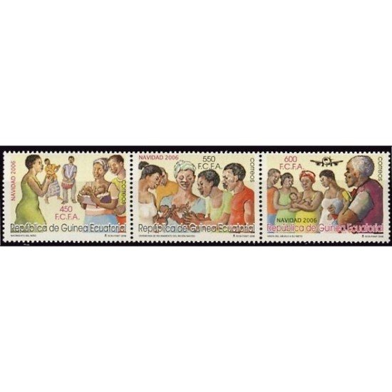 Guinea Ecuatorial 381/83 2006 Navidad 2006 MNH Guinea Ecuatorial 381/83 2006 Navidad 2006 MNH