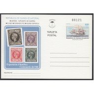 Guinea Ecuatorial Entero Postal 3 1997 Expo Filatélica Centenario del 98