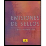 Libro Album Oficial de Sellos España y Andorra Año Completo 2004