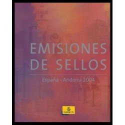 Libro Album Oficial de Sellos España y Andorra Año Completo 2004 Libro Album Oficial de Sellos España y Andorra Año Completo 2004