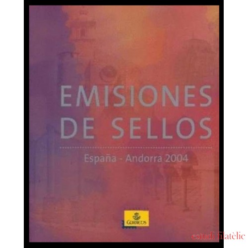 Libro Album Oficial de Sellos España y Andorra Año Completo 2004