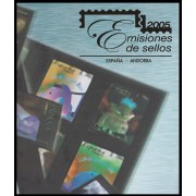 Libro Album Oficial de Sellos España y Andorra Año Completo 2005