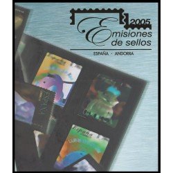 Libro Album Oficial de Sellos España y Andorra Año Completo 2005 Libro Album Oficial de Sellos España y Andorra Año Completo 2005