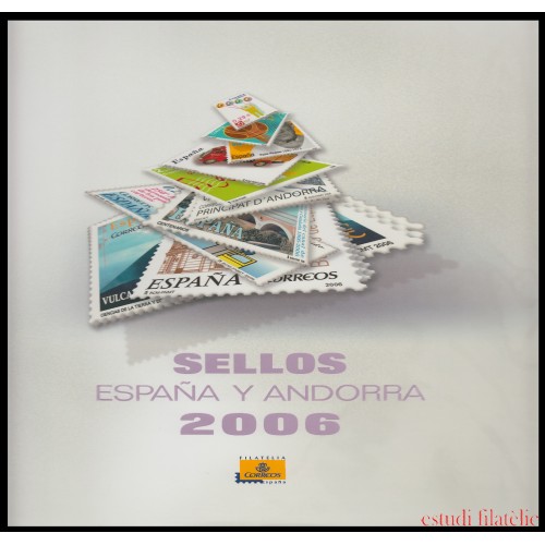 Libro Album Oficial de Sellos España y Andorra Año Completo 2006