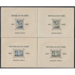 Cuba HB 10/13 1952 Travesía Canal de Florida Agustin Parlá Piloto avión MNH Cuba HB 10/13 1952 Travesía Canal de Florida Agustin Parlá Piloto avión MNH