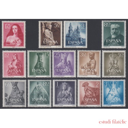 España Spain Año Completo Year Complete 1954  MH Stamps