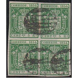 España Spain 26 1854 Bl.4 Escudo de España España Spain 26 1854 Bl.4 Escudo de España