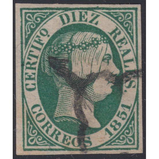 España Spain Variedad 11a 1851 Edifil Especializado Isabel II España Spain Variedad 11a 1851 Edifil Especializado Isabel II